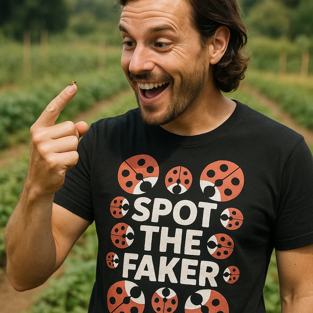 "Spot the Faker" ladybugs t shirt - product photo 8
