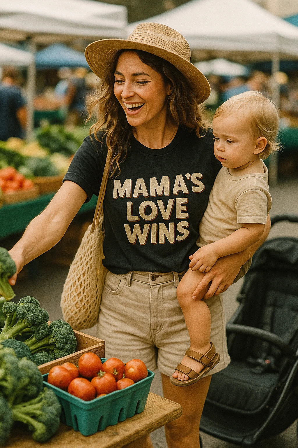 "Mama'S Love Wins" black t shirt mom life - a birthday gift for mom life lover