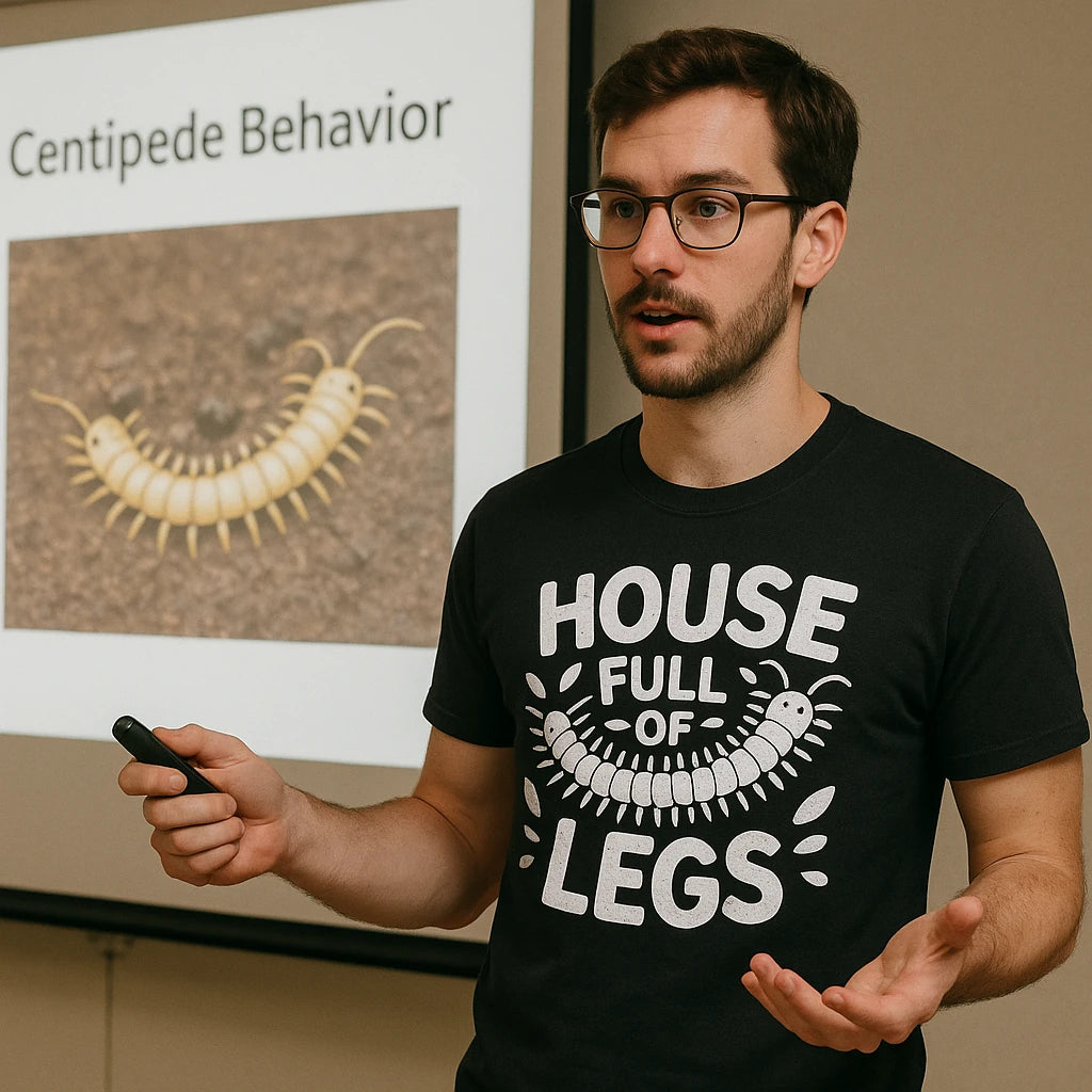 "House Full of Legs" centipede t shirt - product photo 8