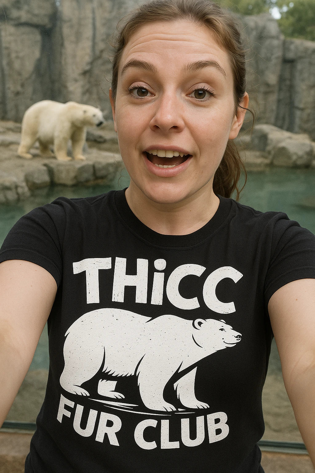 "Thicc Fur Club" polar bear shirts - product photo 7