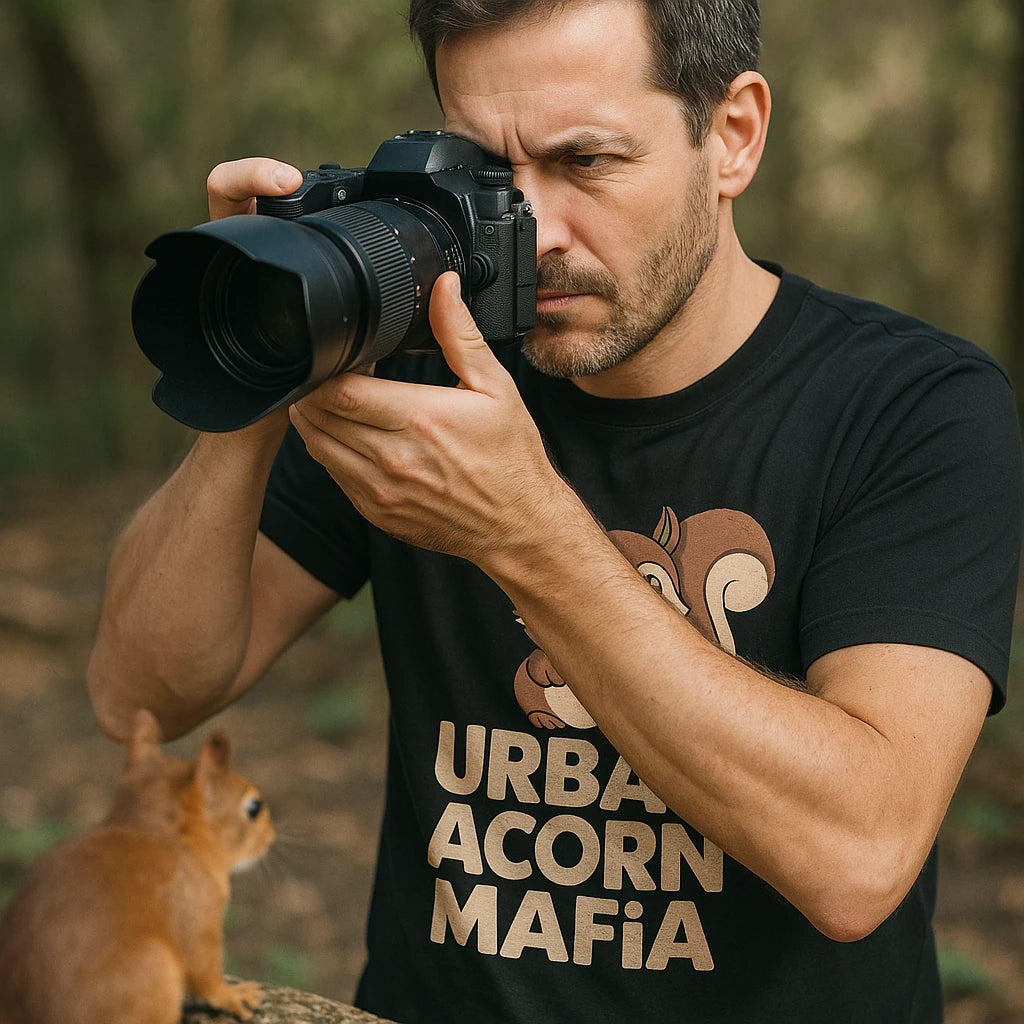 "Urban Acorn Mafia" t shirt squirrel - product photo 8