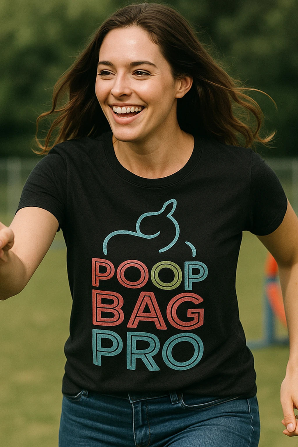 "Poop Bag Pro" black dog lovers t shirt - a birthday gift for dog lovers lover