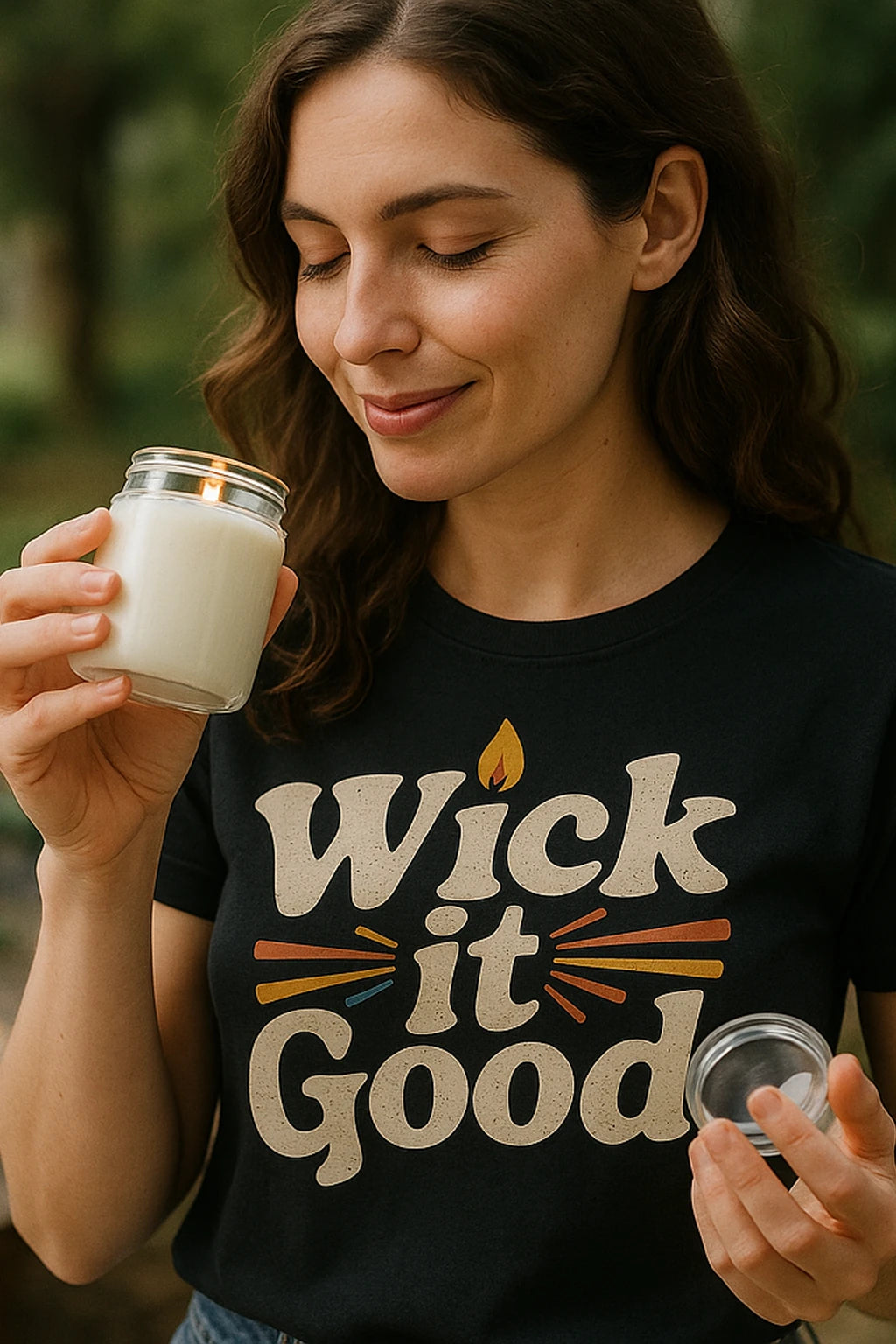 "Wick It Good" black soy candle making set - also a wick holders for candle making
