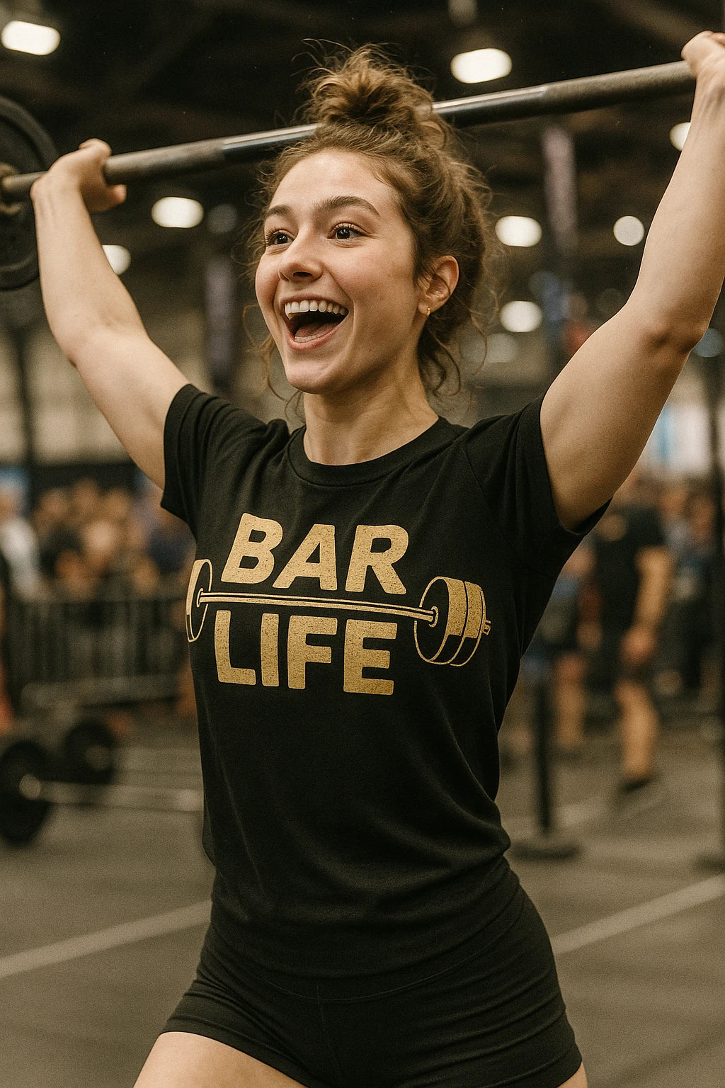"Bar Life" black weightlifting t shirt - a birthday gift for weightlifting lover