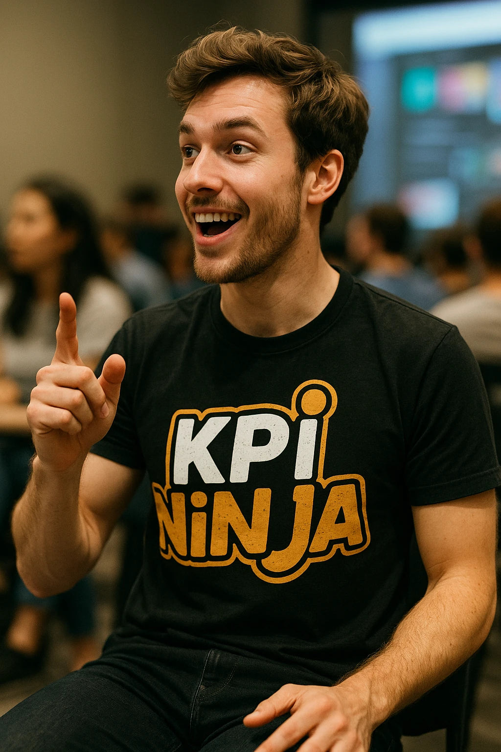 "Kpi Ninja" black marketing manager shirts - also a secret santa gift for marketing manager