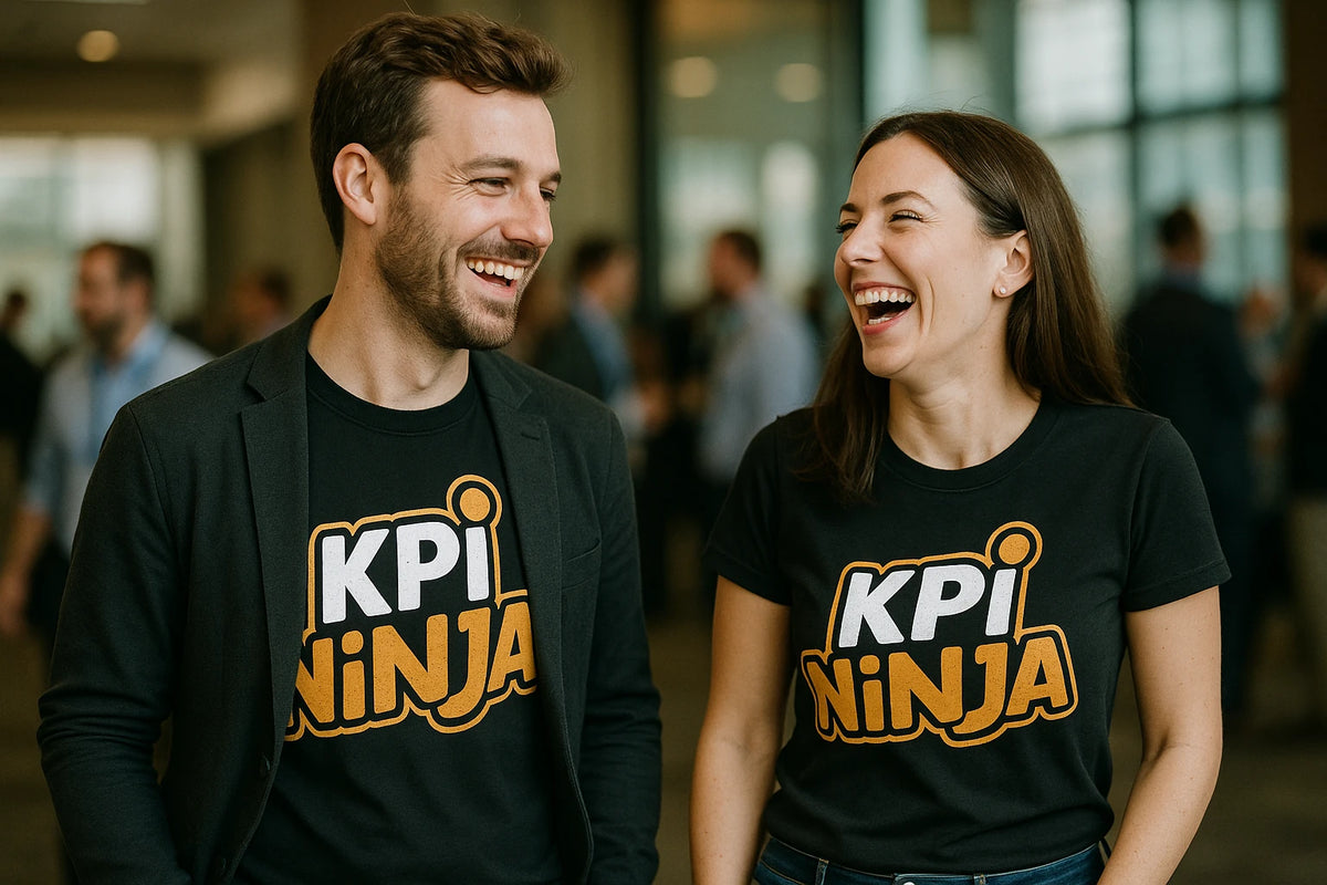 Person wearing the black marketing manager shirts graphic tee - "Kpi Ninja" design