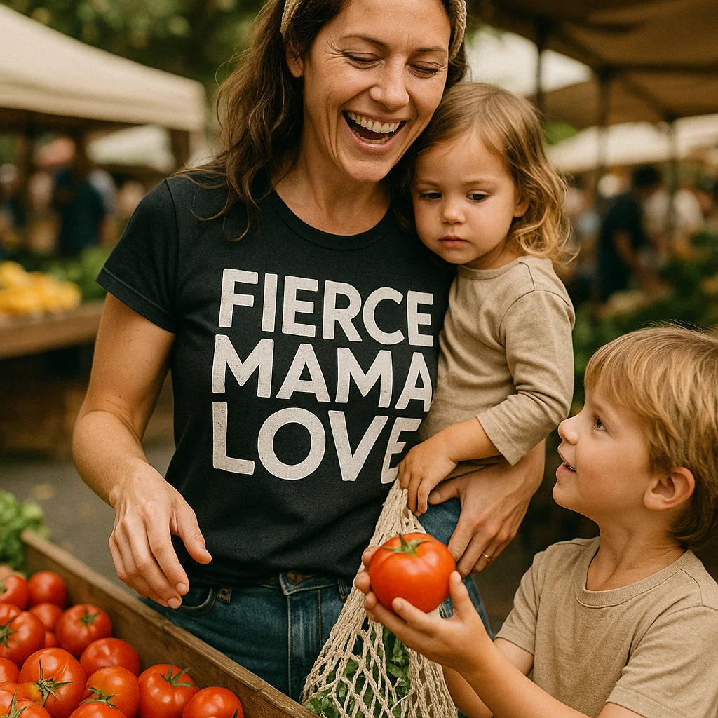 "Fierce Mama Love" mum life t shirt - product photo 8