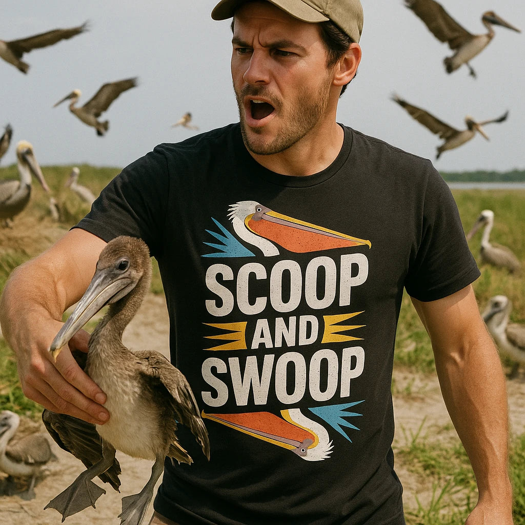"Scoop and Swoop" pelican shirts - product photo 8