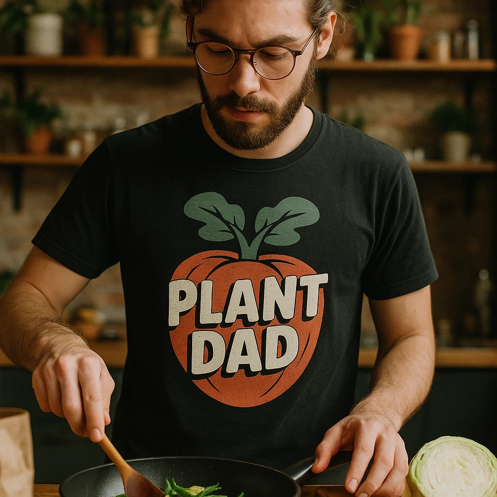"Plant Dad" vegetable t shirt - product photo 8