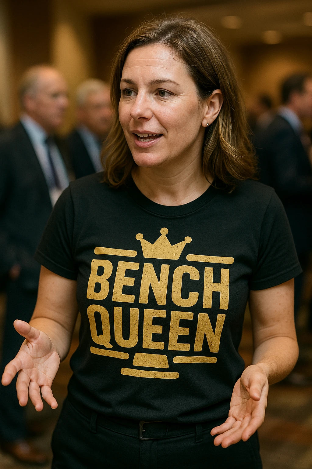 "Bench Queen" black judge t shirt - also one of the best gifts for a judge