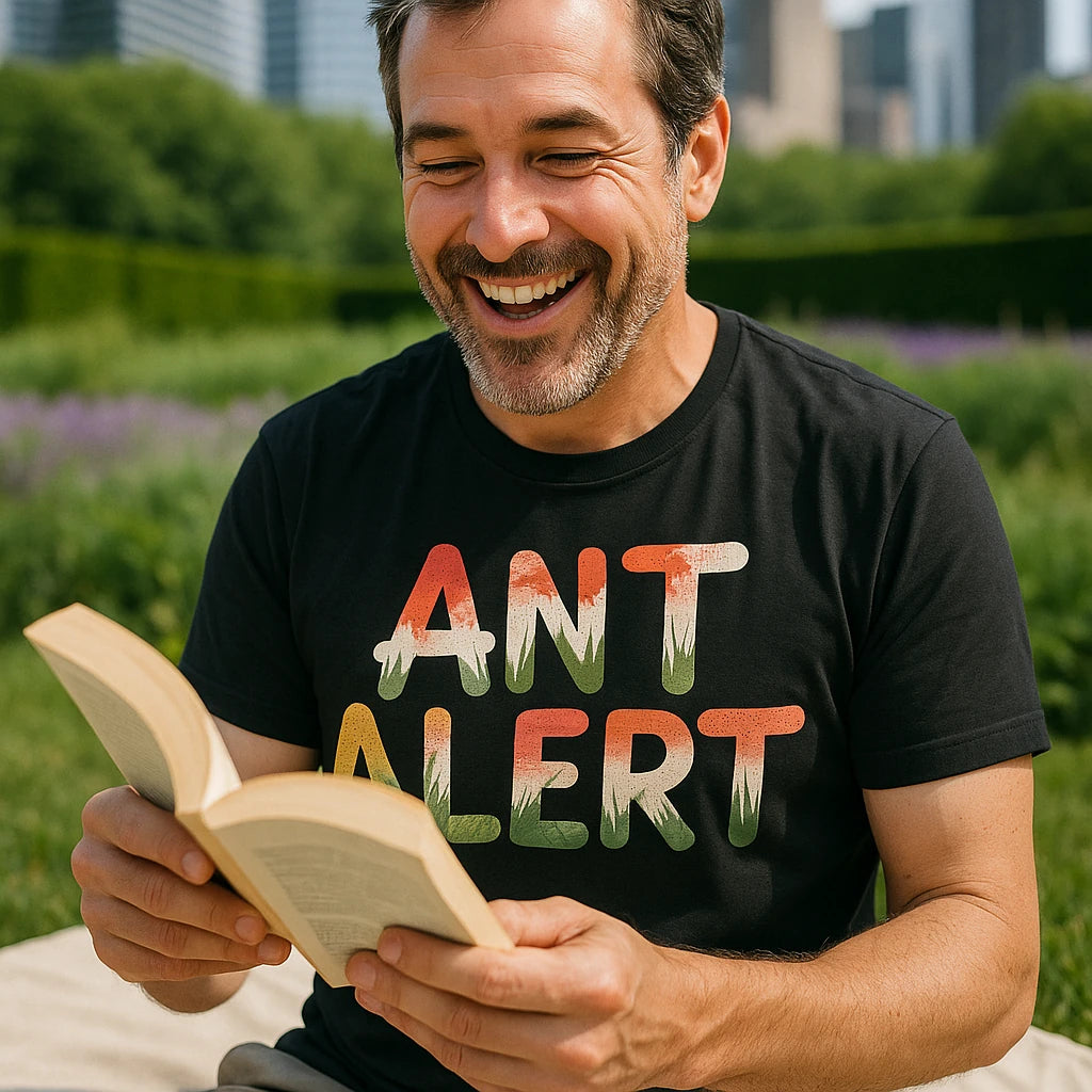 "Ant Alert" picnicking t shirt - product photo 8