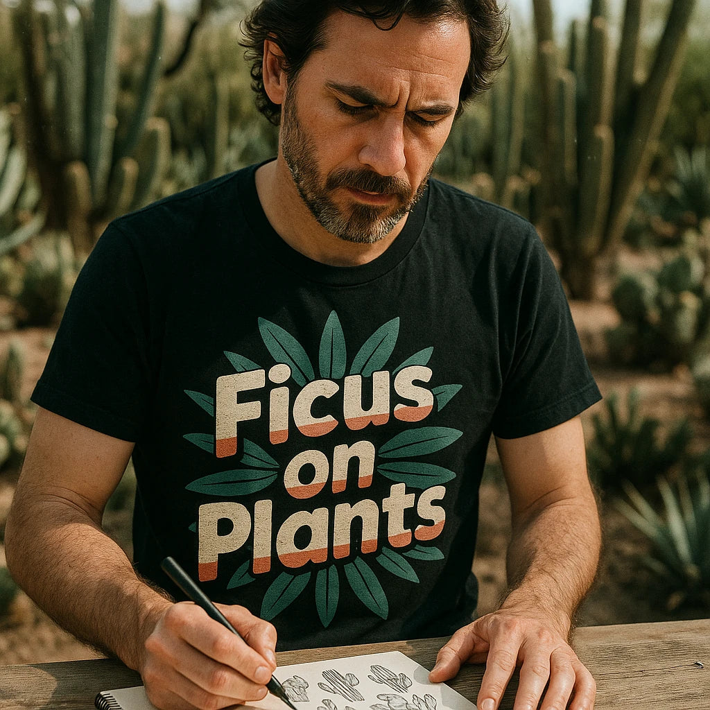 "Ficus on Plants" botany t shirt - product photo 8