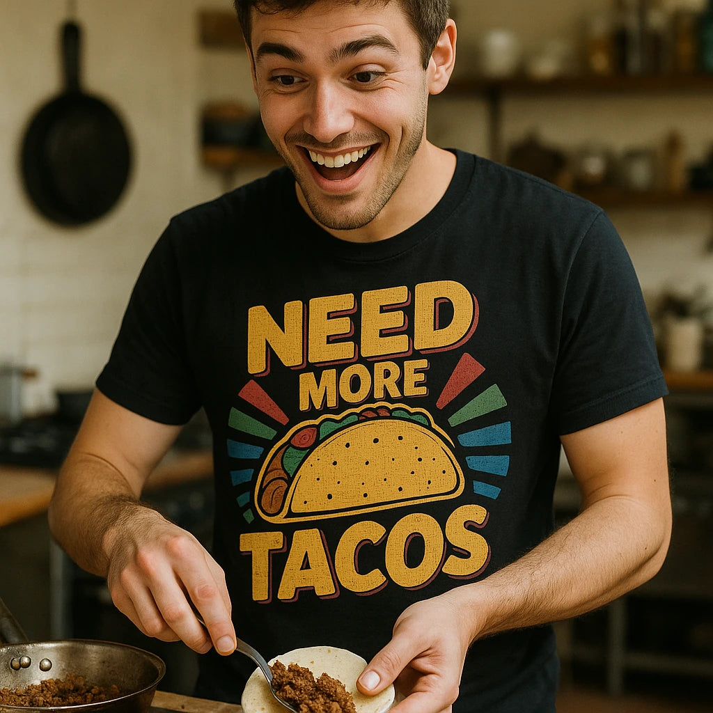 "Need More Tacos" black taco shirts - also a i do it for the tacos shirt
