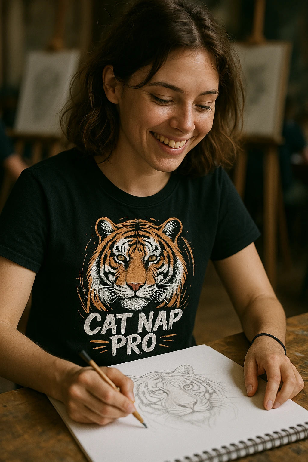 "Cat Nap Pro" tiger t shirt - product photo 6