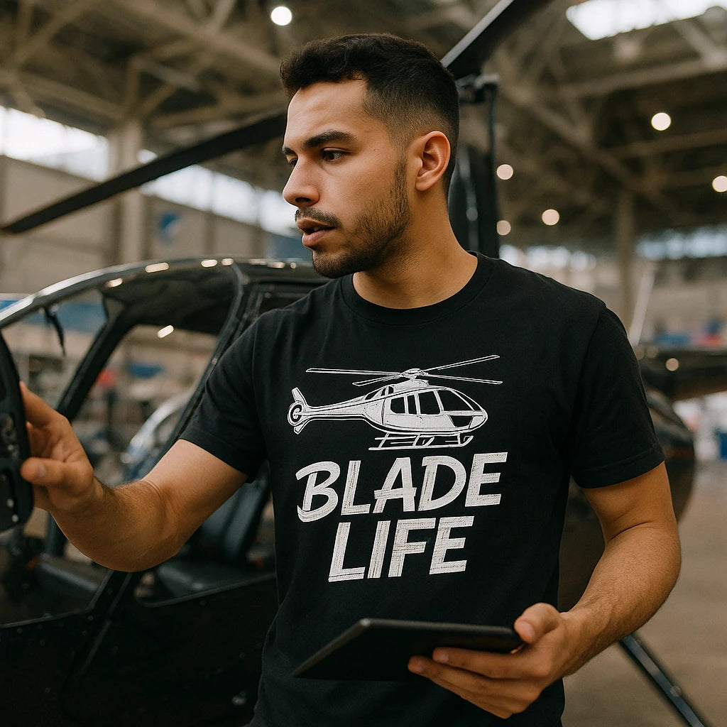 "Blade Life" helicopter t shirt - product photo 8