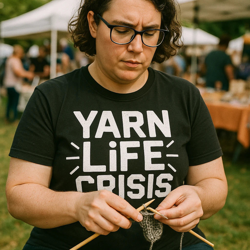 "Yarn Life Crisis" knitting shirts - product photo 8