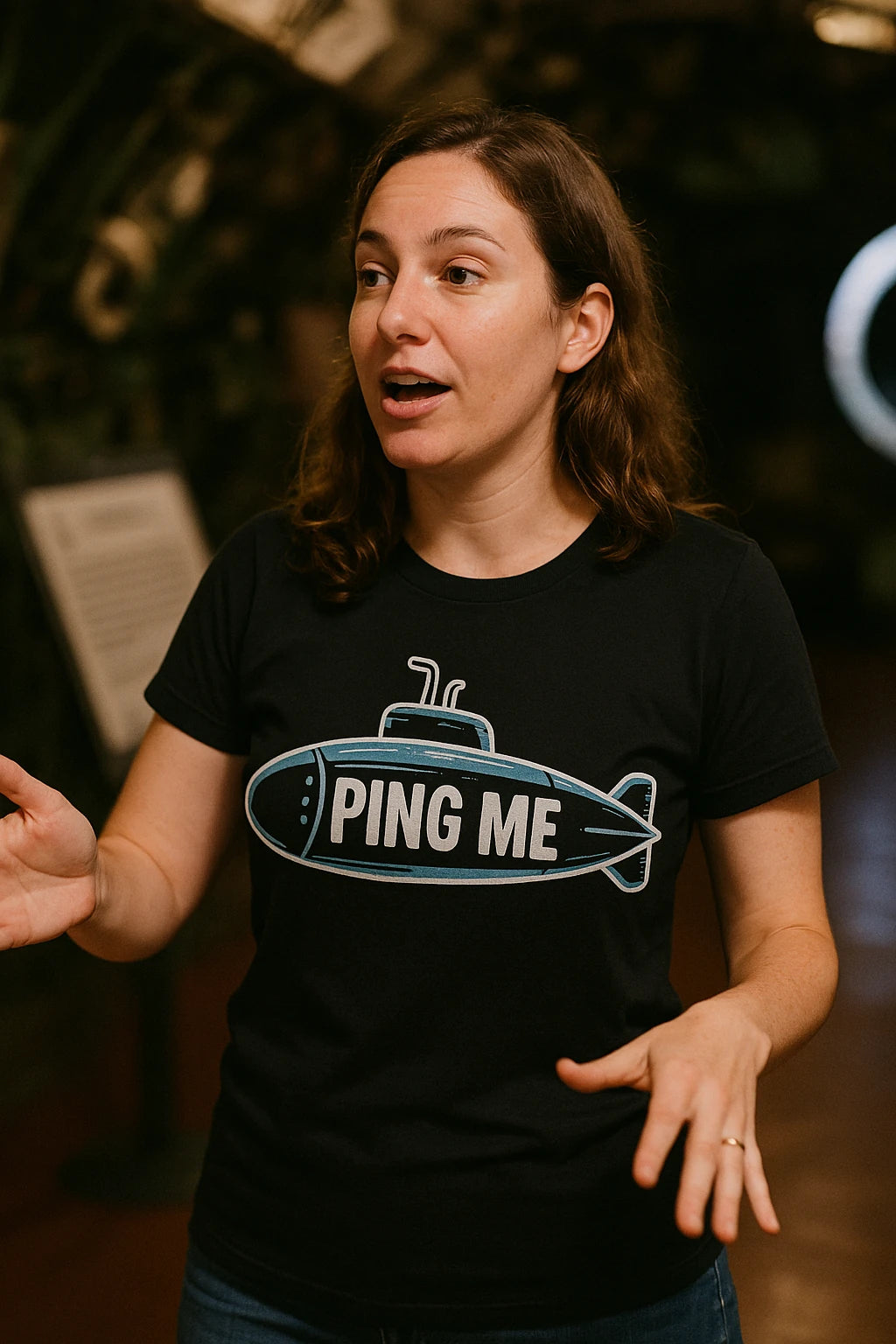 "Ping Me" black submarine shirts - a birthday gift for submarine lover