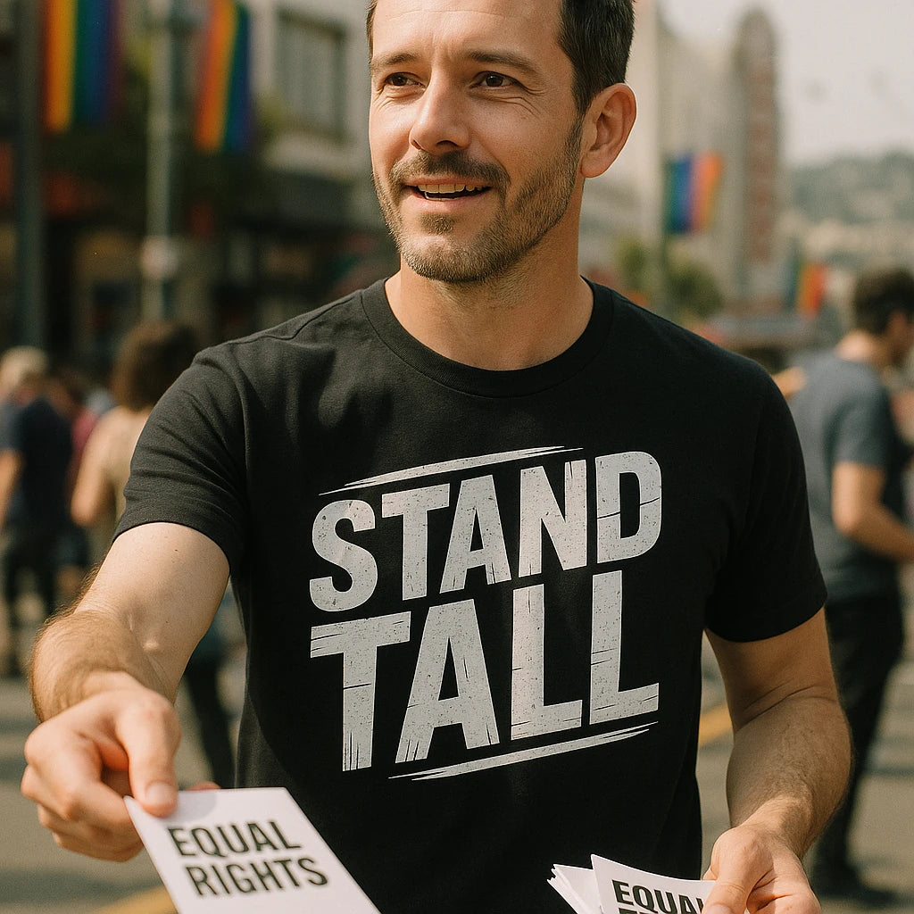 "Stand Tall" activism t shirt - product photo 8