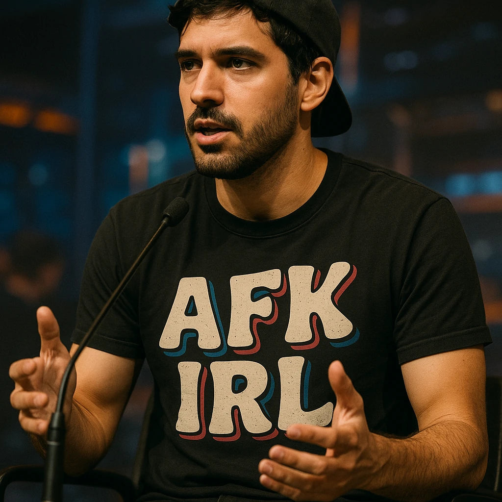 "Afk Irl" esports tshirt design - product photo 8