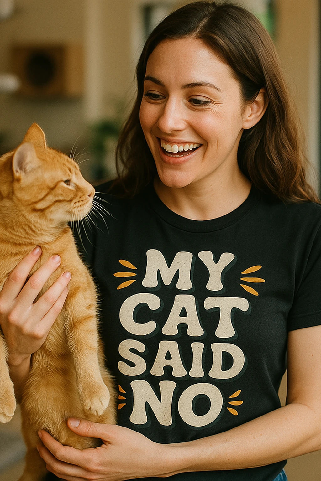 "My Cat Said No" black cat lovers shirts - a birthday gift for cat lovers lover