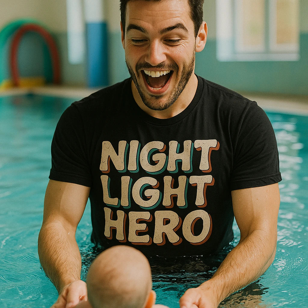 "Night Light Hero" new parents shirts - product photo 8
