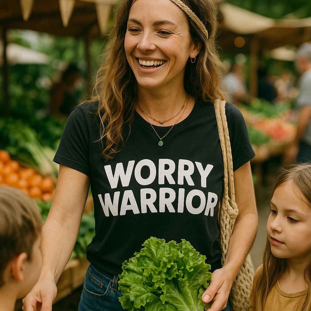 "Worry Warrior" mom life t shirt designs - product photo 8