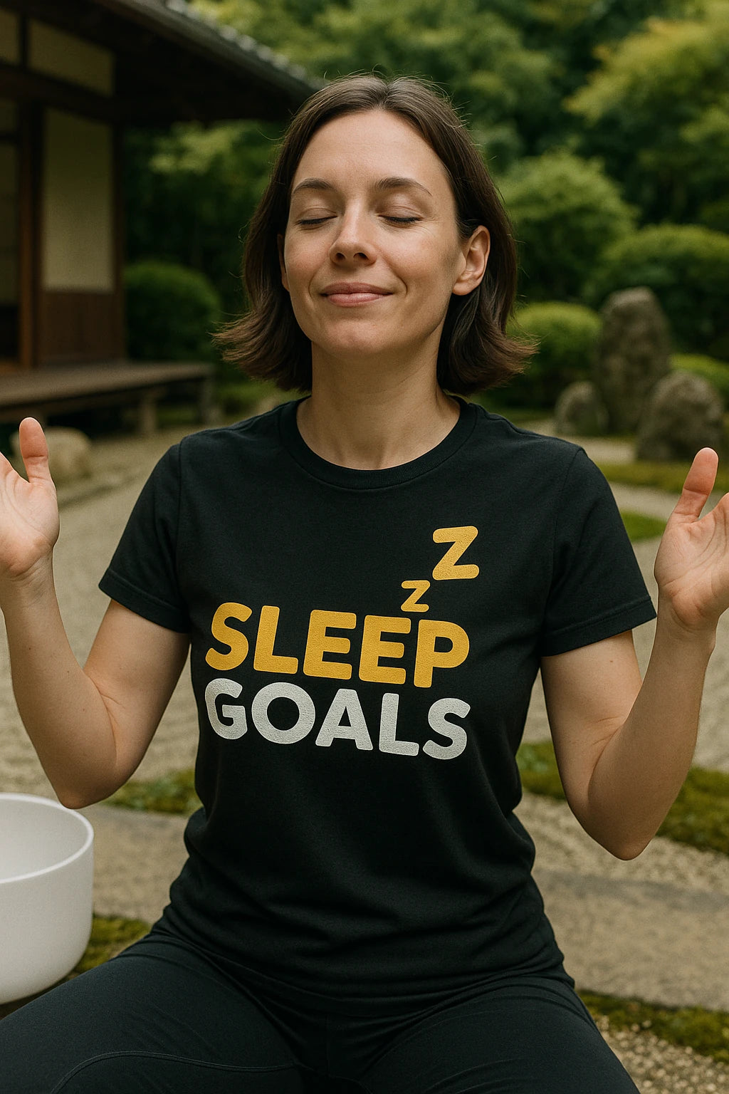 "Sleep Goals" cotton sleep shirts - product photo 6