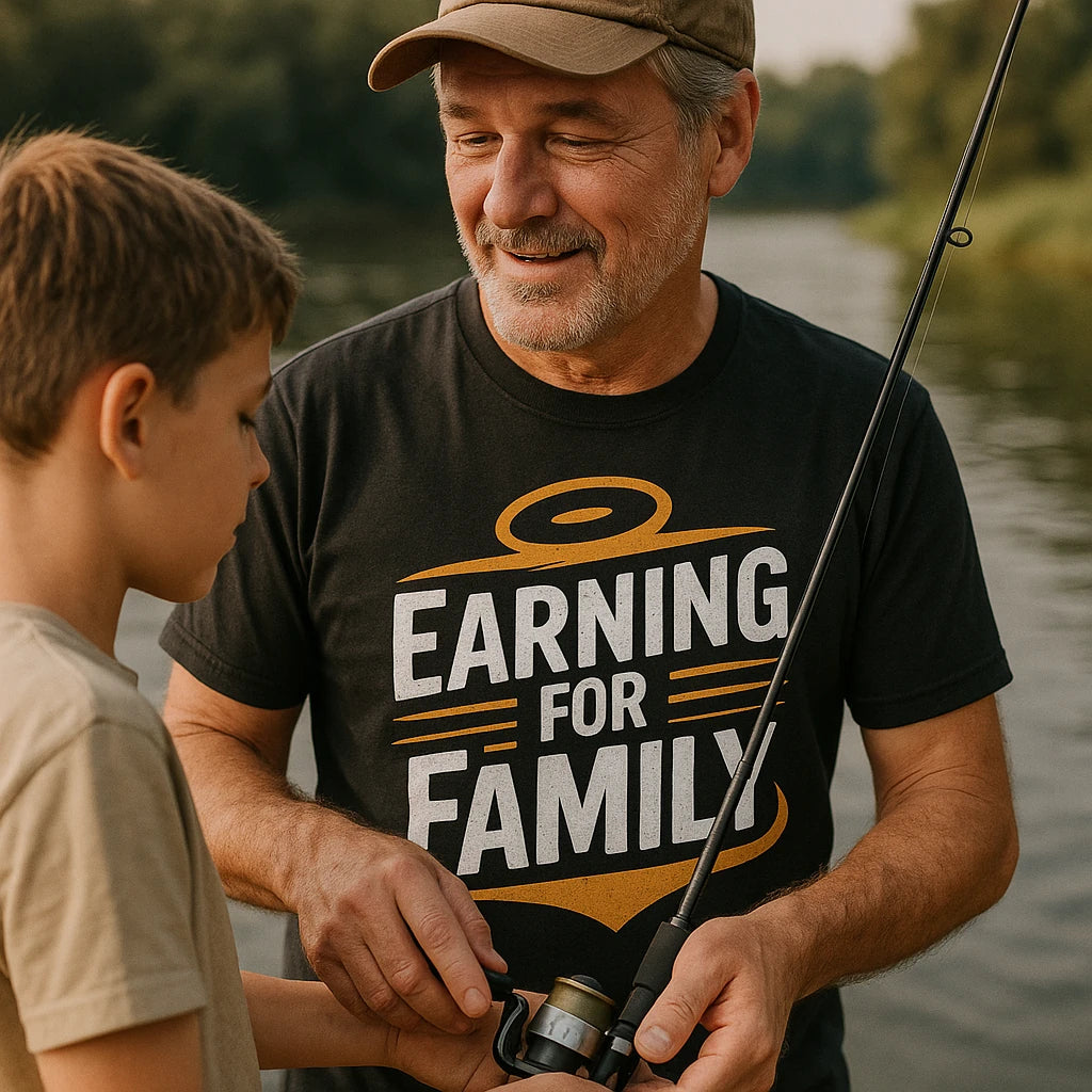 "Earning for Family" dad to be shirts - product photo 8