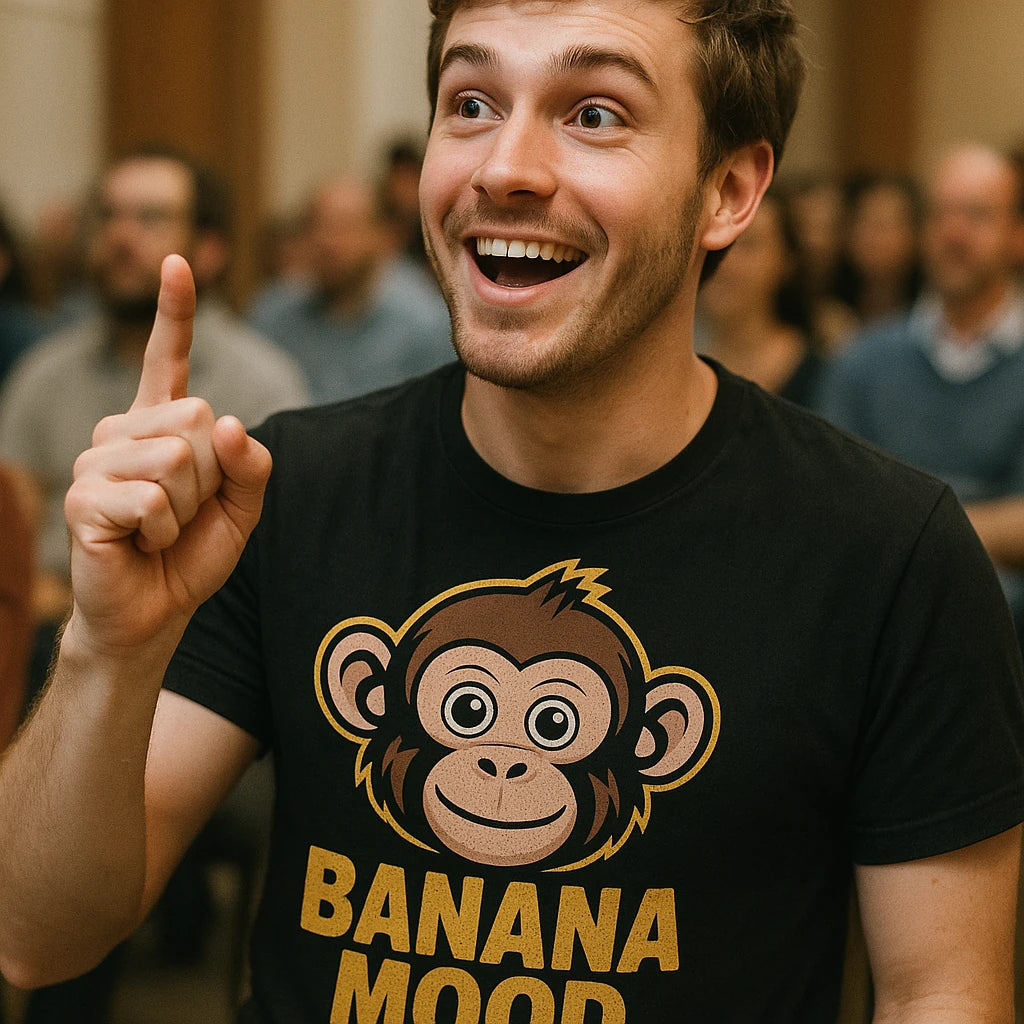 "Banana Mood" monkey t shirt - product photo 8