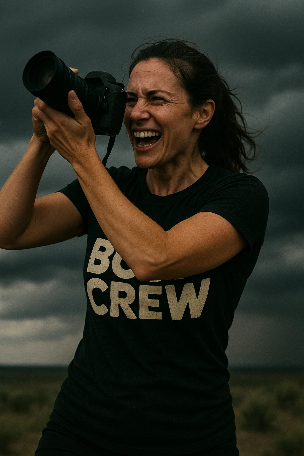 "Boom Crew" black storms t shirt - a birthday gift for storms lover