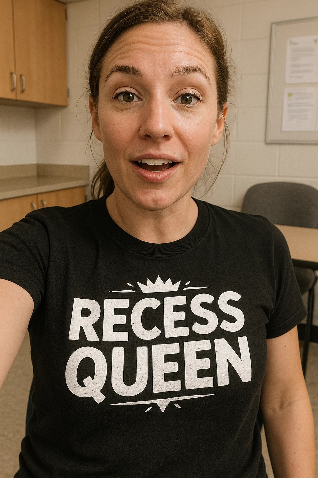 "Recess Queen" black teacher shirts - a christmas gift ideas for teachers