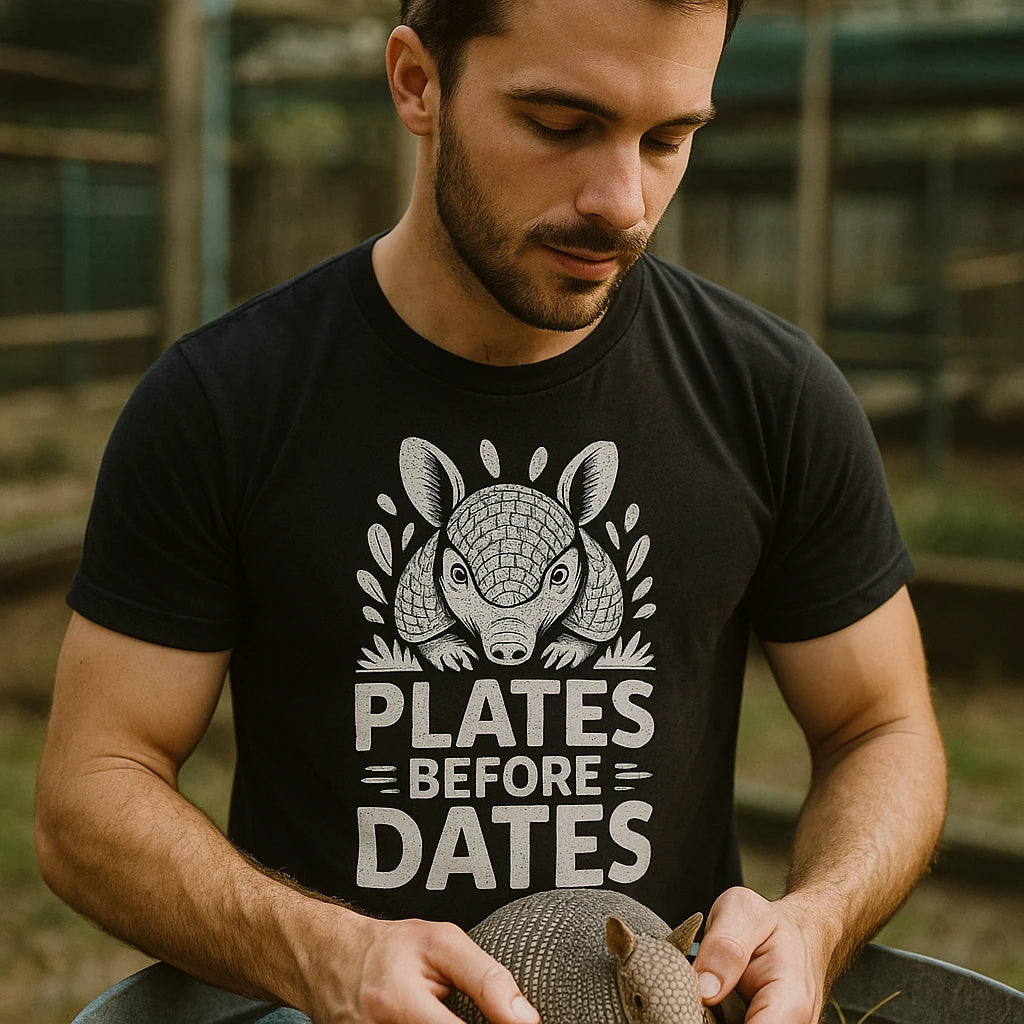 "Plates Before Dates" armadillo shirts - product photo 8