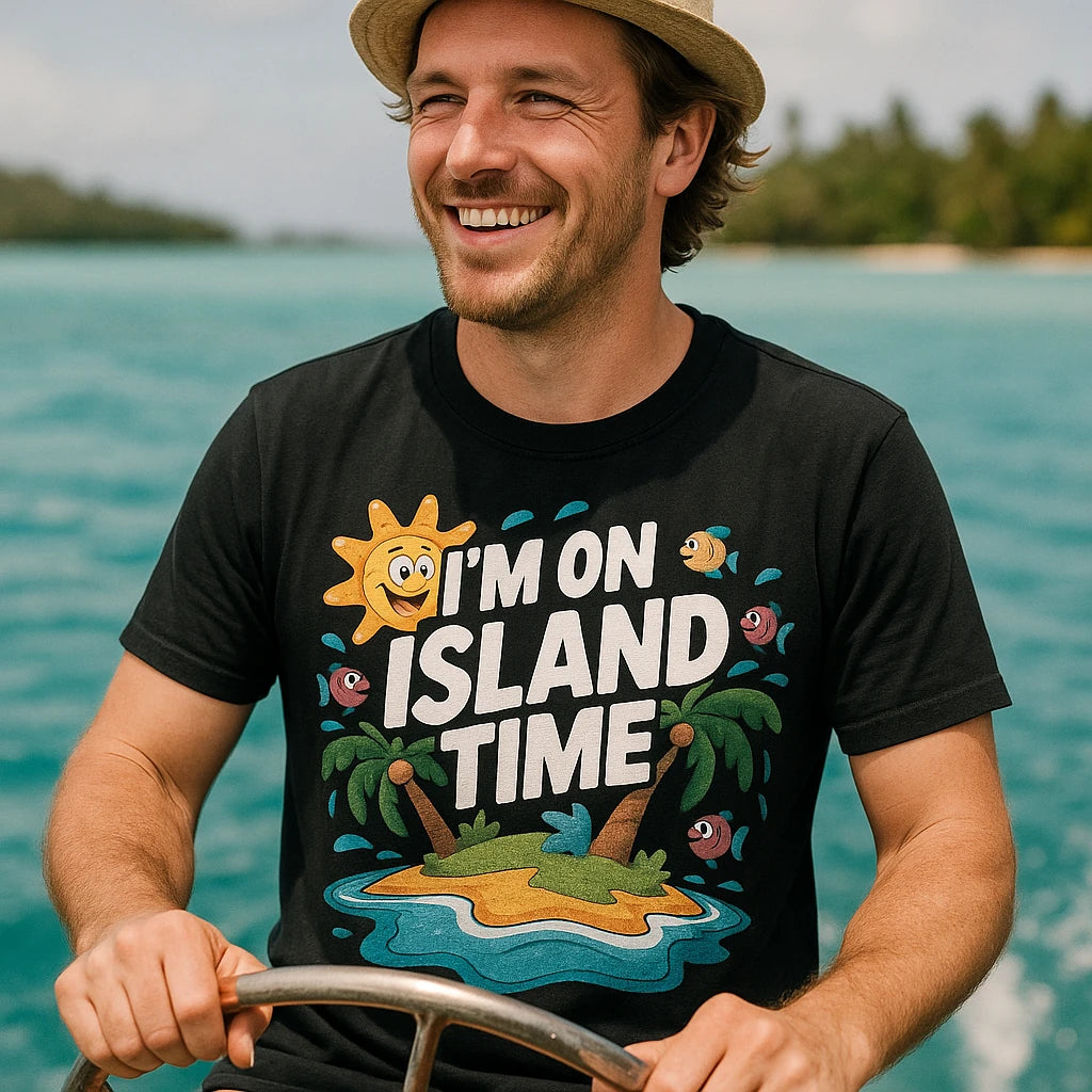"I'M on Island Time" islands t shirt - product photo 8