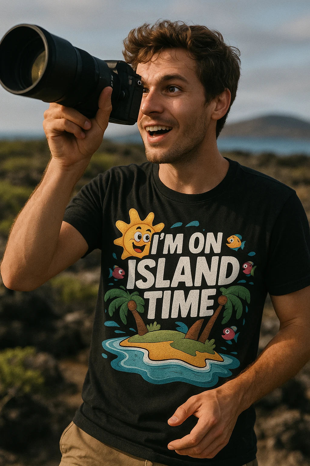"I'M on Island Time" islands t shirt - product photo 6
