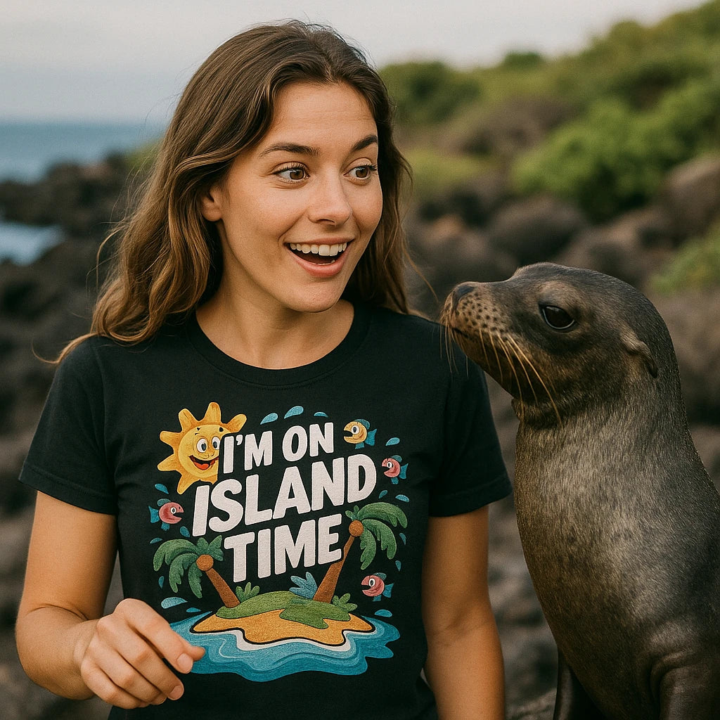 "I'M on Island Time" islands t shirt - product photo 7