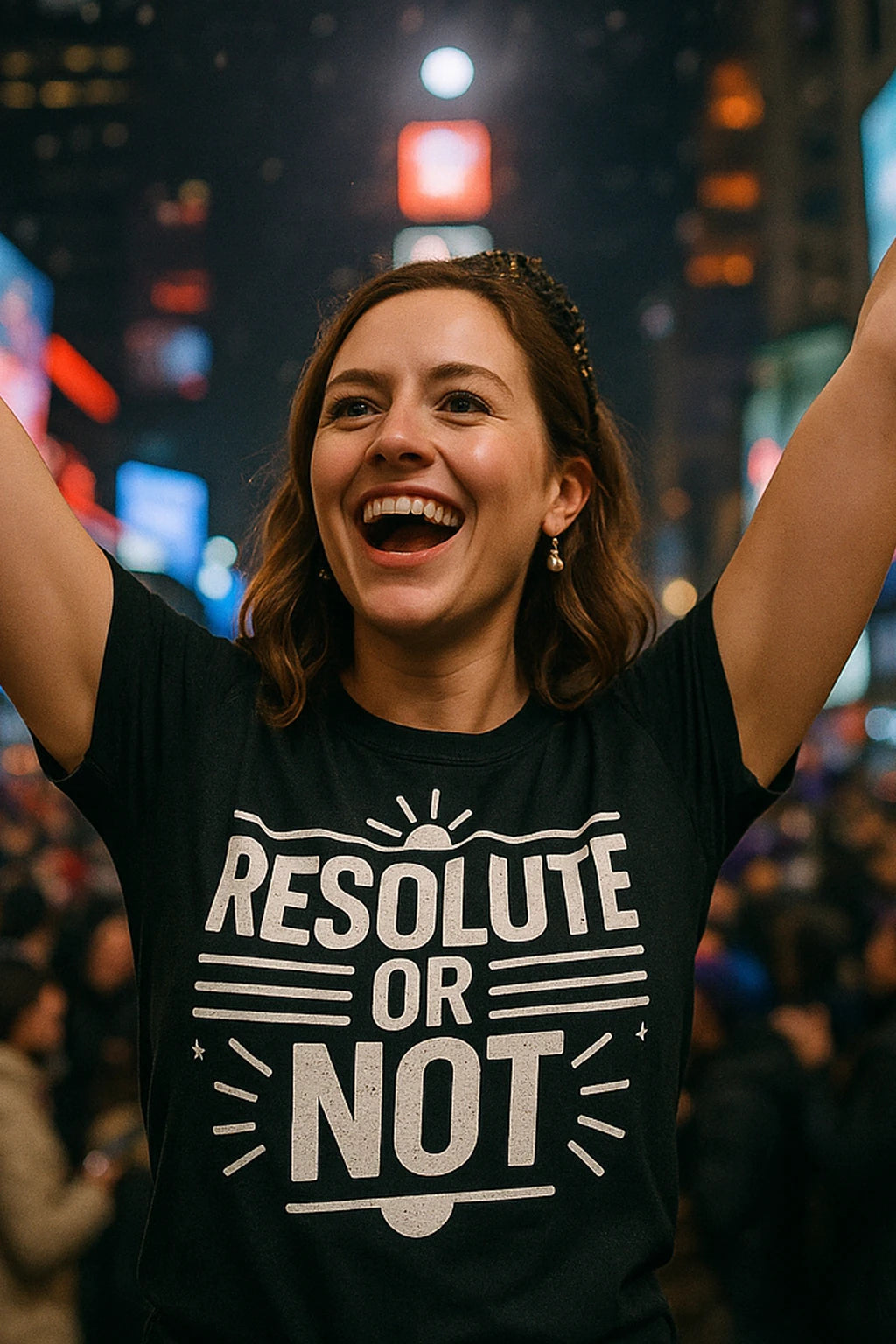 "Resolute Or Not" mens new years eve shirts - product photo 7