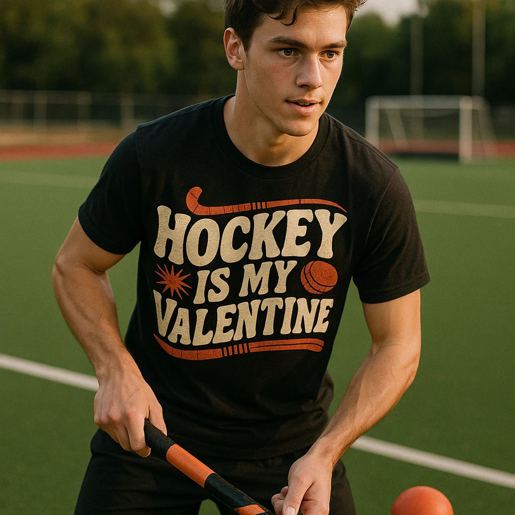 "Hockey Is My Valentine" field hockey shirts - product photo 8