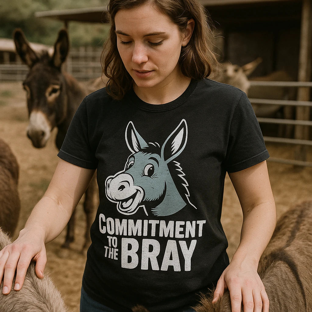 "Commitment To the Bray" donkey tee shirts - product photo 8