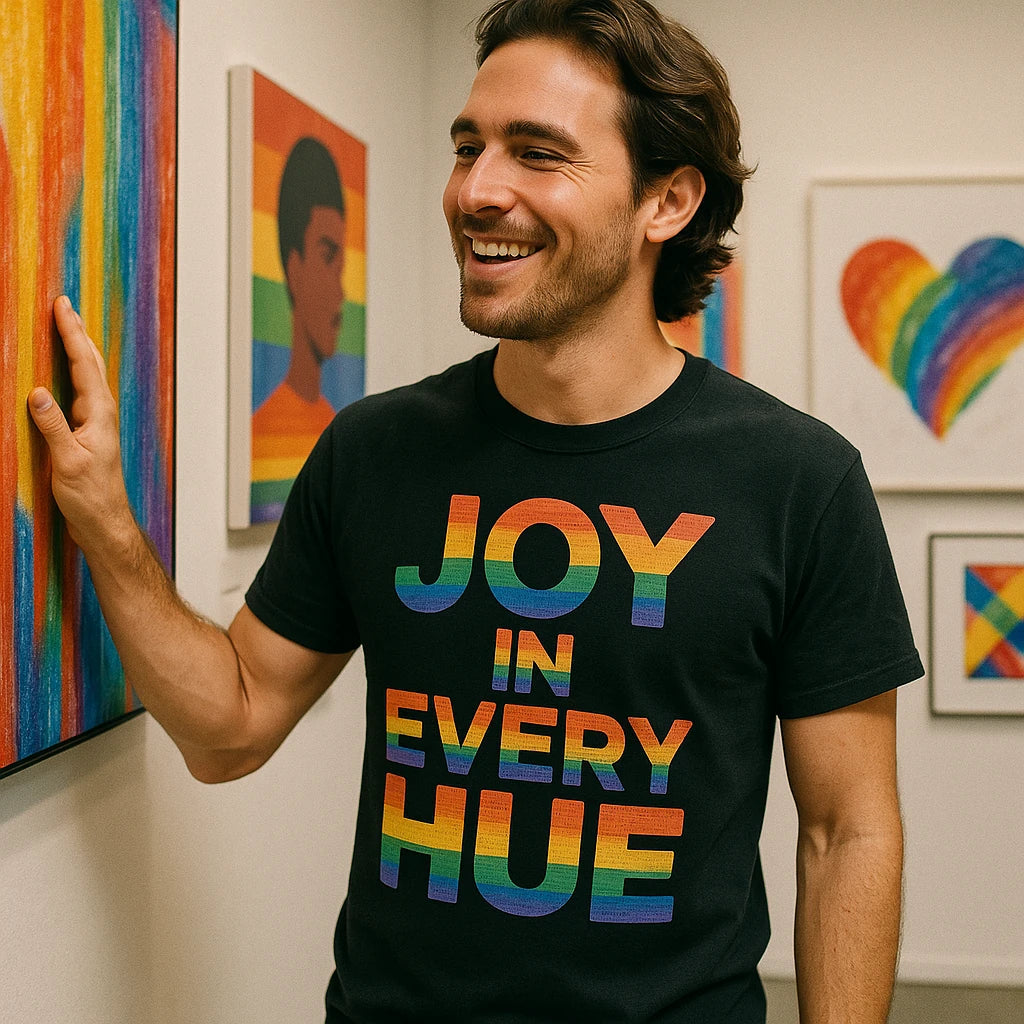 "Joy in Every Hue" t shirt lgbtq - product photo 8