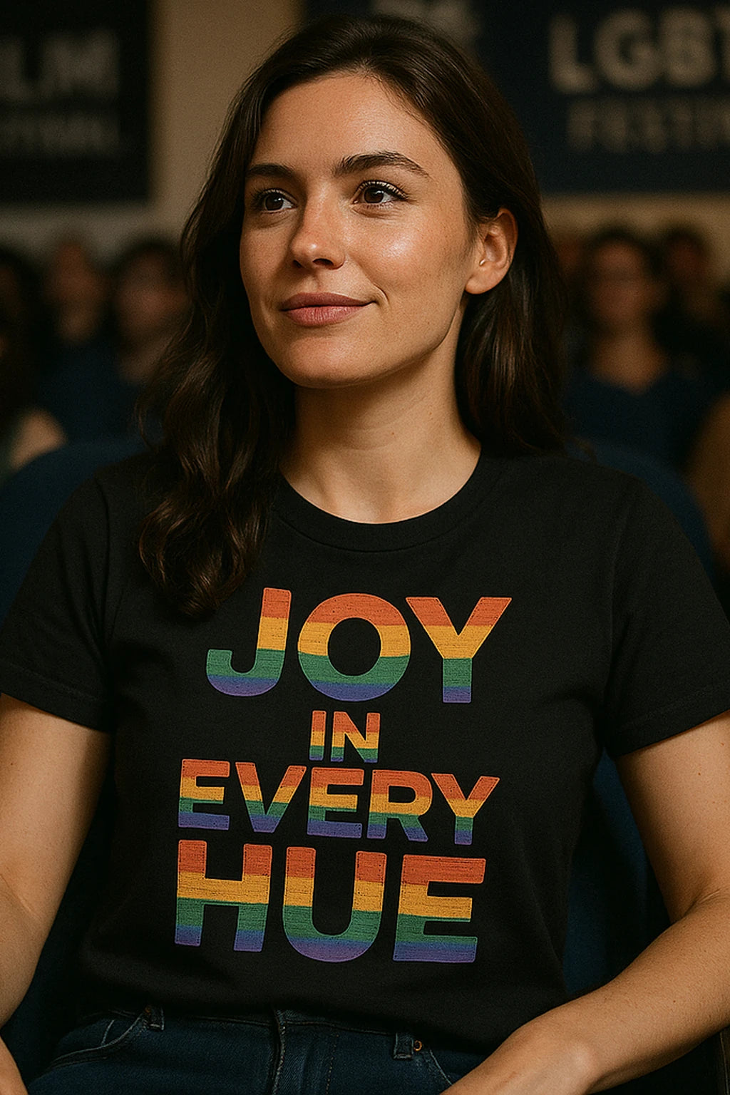"Joy in Every Hue" t shirt lgbtq - product photo 7