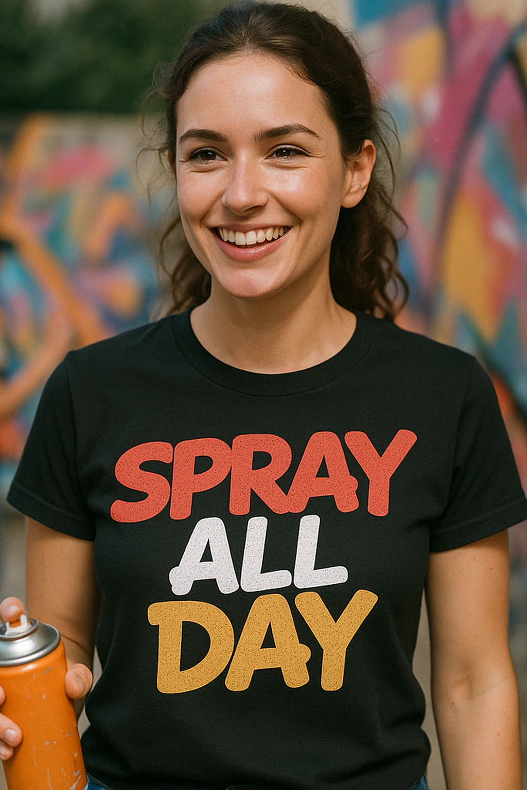 "Spray All Day" street art tee shirts - product photo 7
