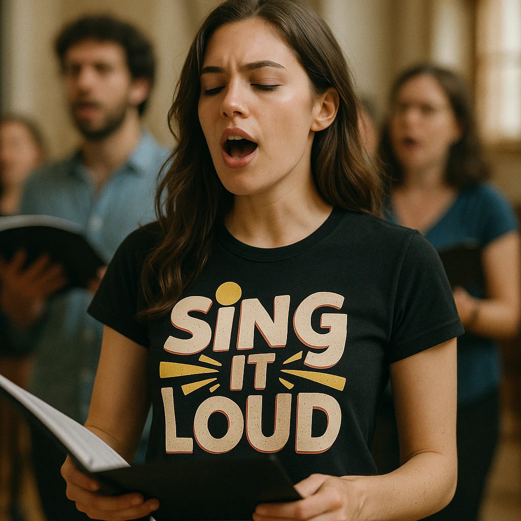 "Sing It Loud" singing t shirt - product photo 9