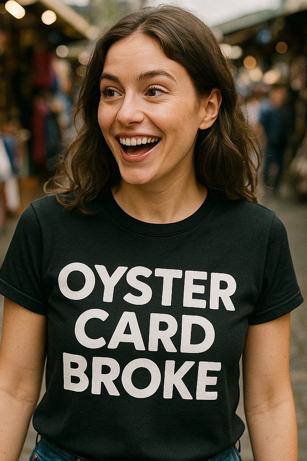 "Oyster Card Broke" london t shirts uk - product photo 7
