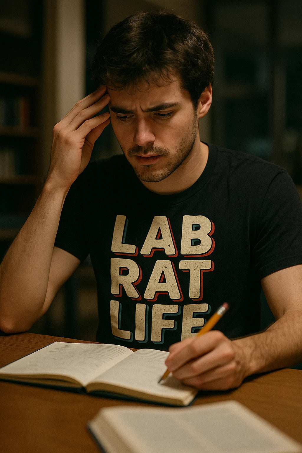 "Lab Rat Life" black studying t shirt - a birthday gift for studying lover