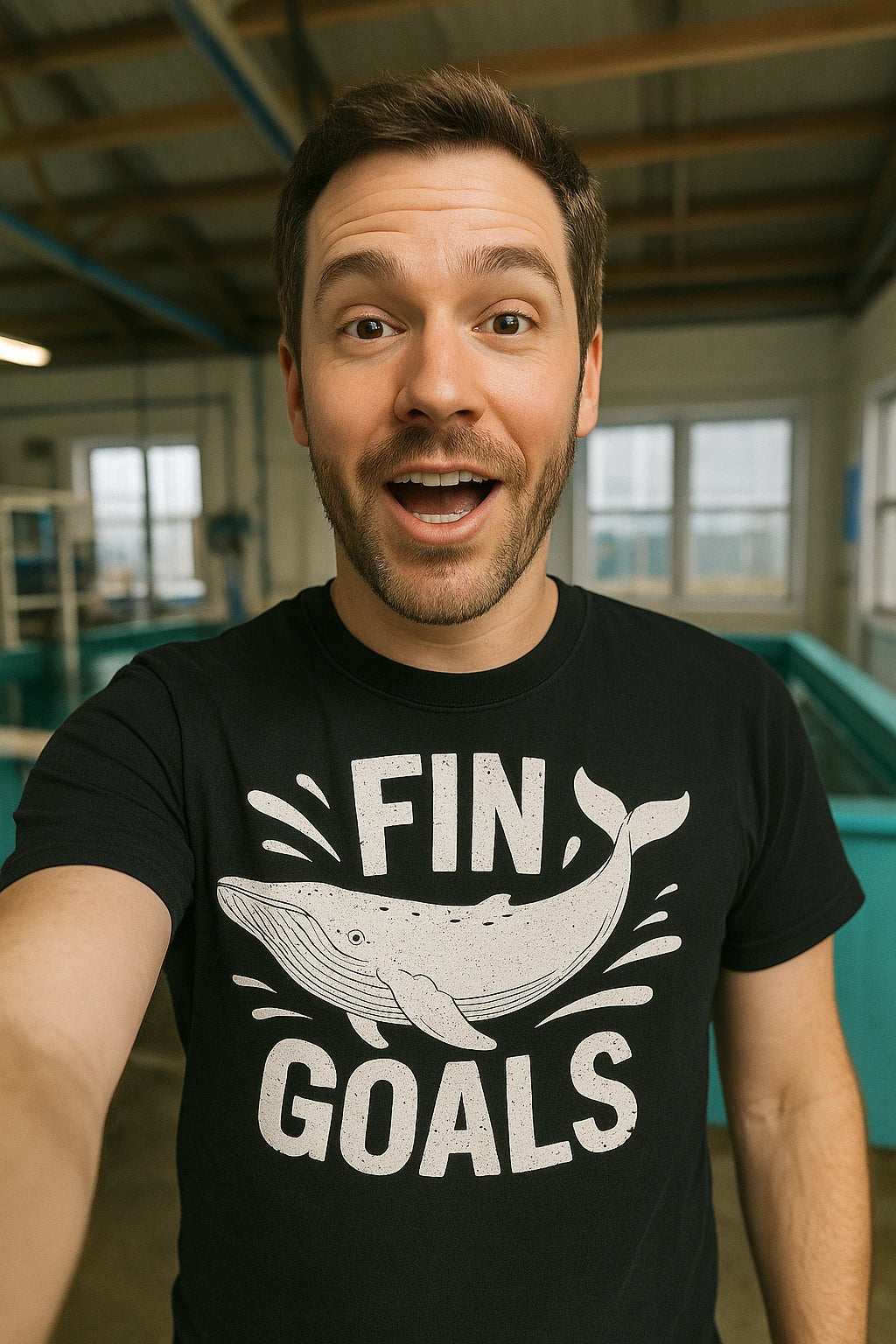 "Fin Goals" killer whale t shirt - product photo 7