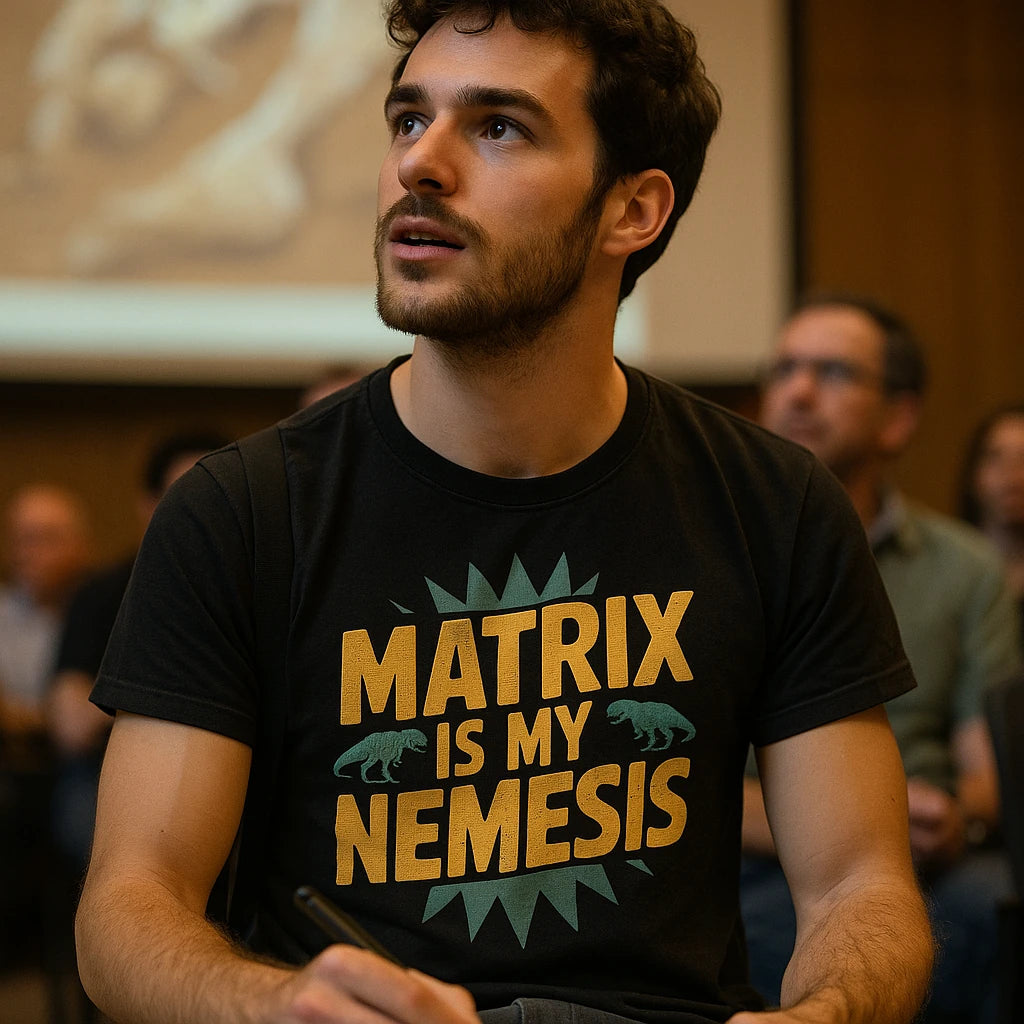 "Matrix Is My Nemesis" paleontology shirts - product photo 8