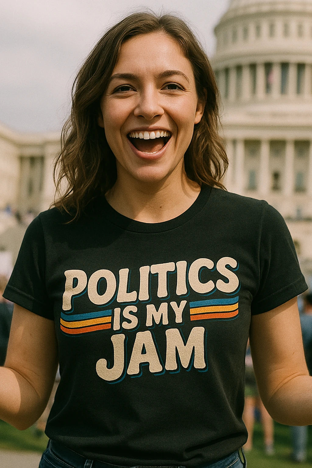 "Politics Is My Jam" politics shirts - product photo 7