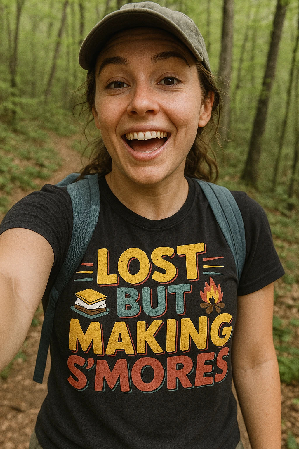 "Lost But Making S'Mores" camp shirts for men - product photo 7