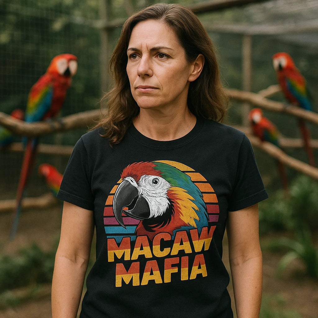 "Macaw Mafia" macaw shirts - product photo 9