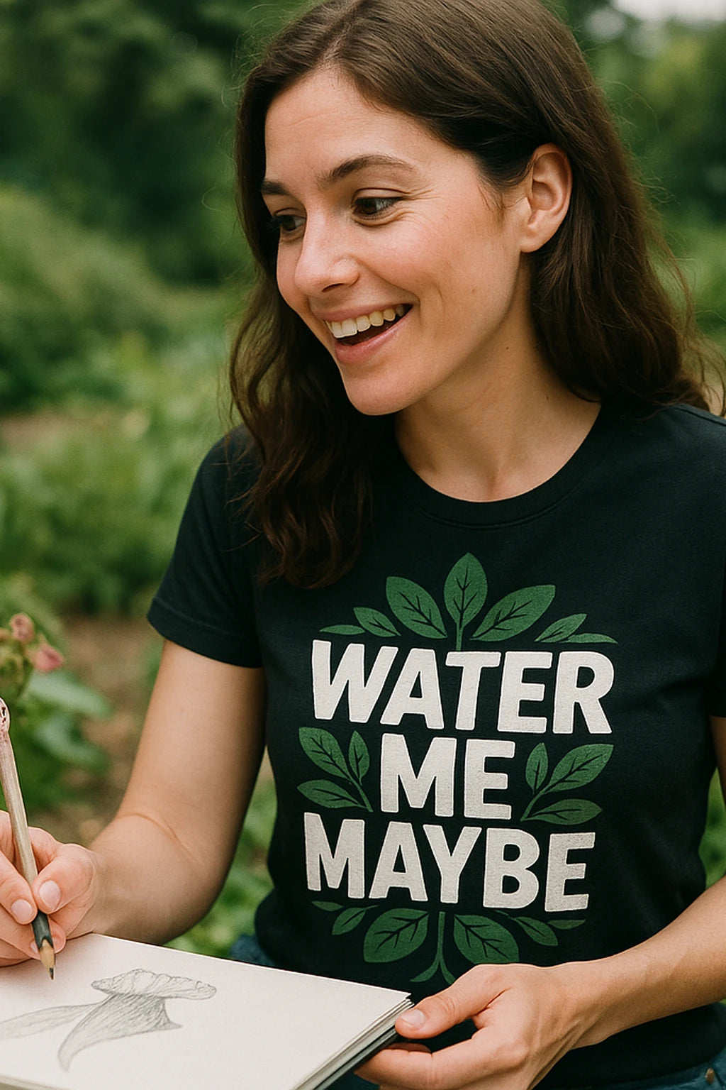 "Water Me Maybe" botany t shirt - product photo 7